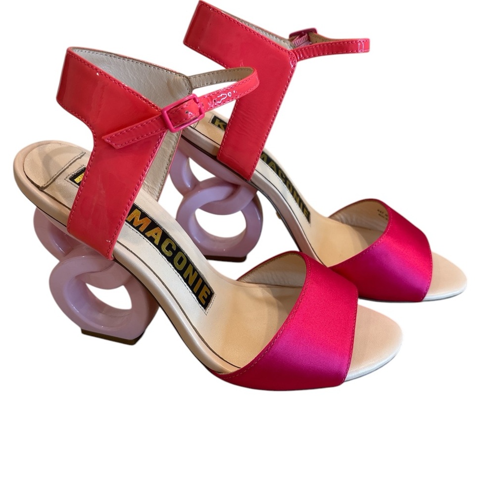 Kat Maconie Jade patent leather pink sandals size US 6 - Picture 4 of 11